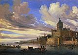 River View of Nijmegen with the Valkhof by Salomon van Ruysdael